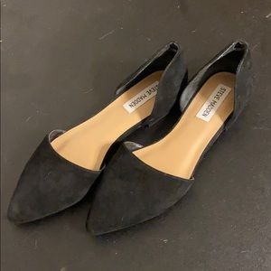 Steve Madden Black Suede Flats - 7